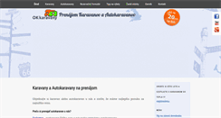 Desktop Screenshot of prenajomkaravanov.sk